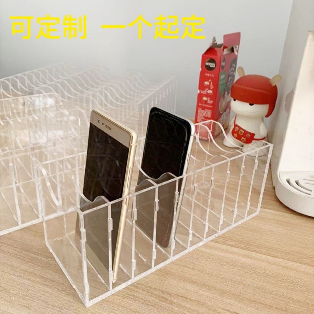 Transparent Transparent Desktop Dormitory Bedside Multi-Grid Storage ...