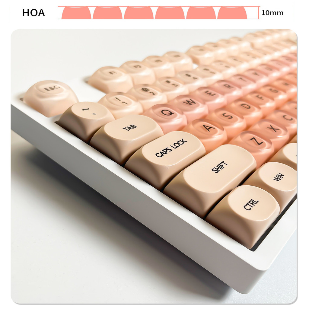 PBT Keycap HOA Liquid Foundation Pink Semi-permeable Matte Surface ...