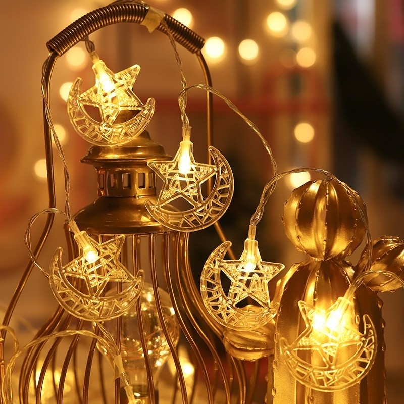 EID Mubarak Ramadan New Middle Eastern Muslim Festival LED Star Moon ...