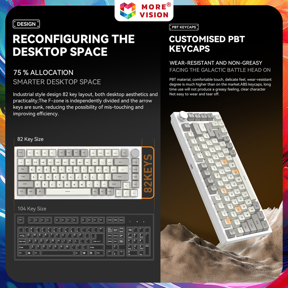 Attack Shark K85 Mechanical Keyboard Magnetic Switch Wired Gaming RGB ...