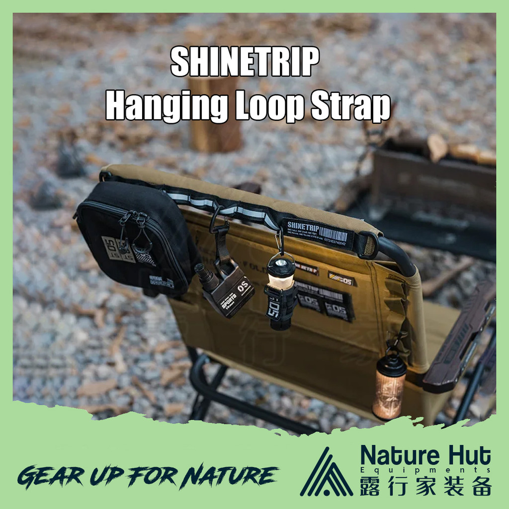 SHINETRIP Chair Hanging Loop Strap Hanger Belt Buckle Carabiner Camping ...