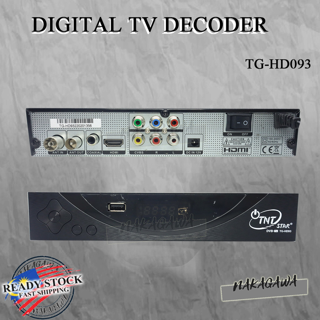 DIGITAL TV DECODER MYTV DECODER MYFREEVIEW DEKODER DVB T2 DECODER TV ...