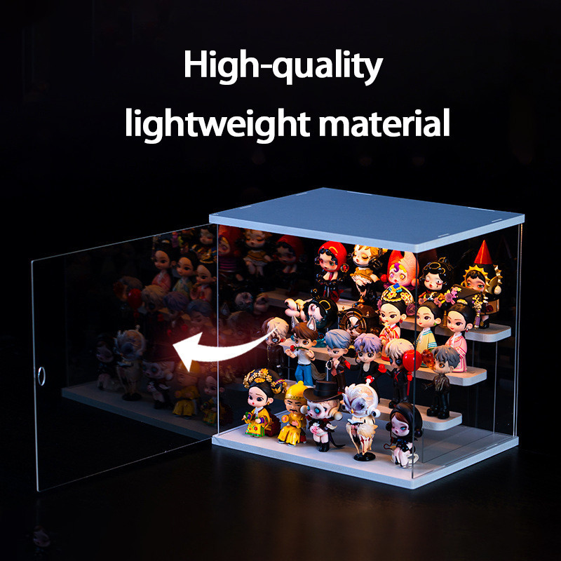 4/5 Layers Acrylic Display Box with LED Light High-density PVC ...