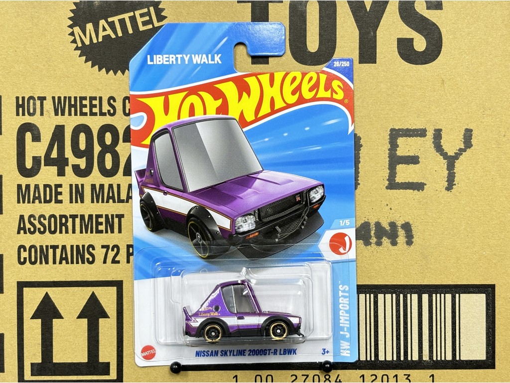 Hot Wheels 2025 Mainline Case A # Nissan Skyline 2000 GTR LBWK Tooned ...