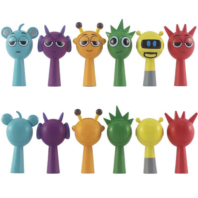 3.7inch Sprunki Figurines Sprunki Incredibox Handmade Model Doll Blind ...