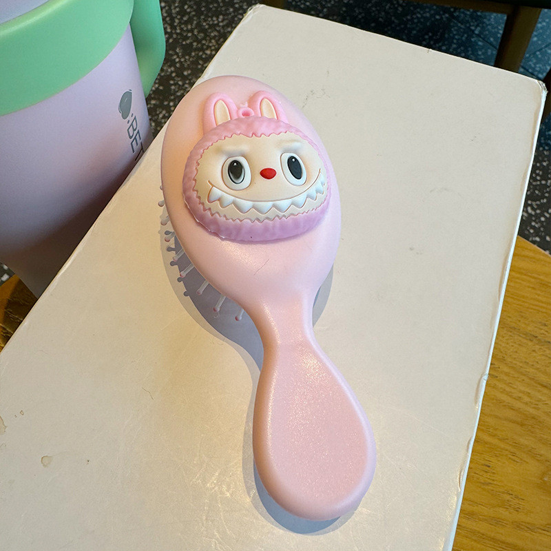 Labubu Cushion Comb Cute Cartoon Anime Bunny Hair Combs Portable Light ...