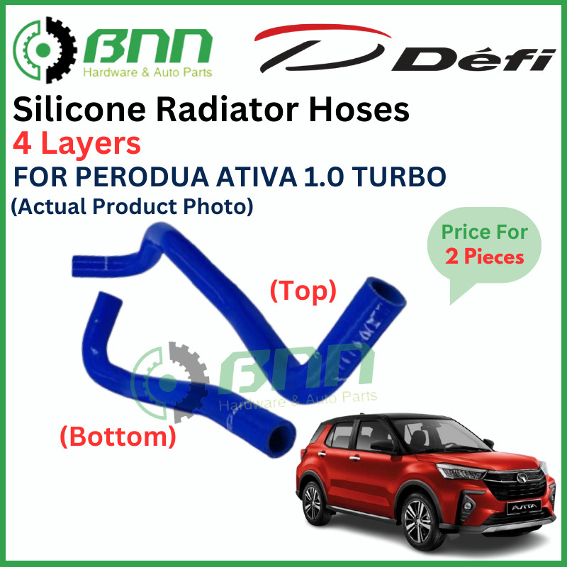 [BNN] DEFI Perodua Ativa 1.0 Turbo Radiator Silicone Hose Blue / Biru ...