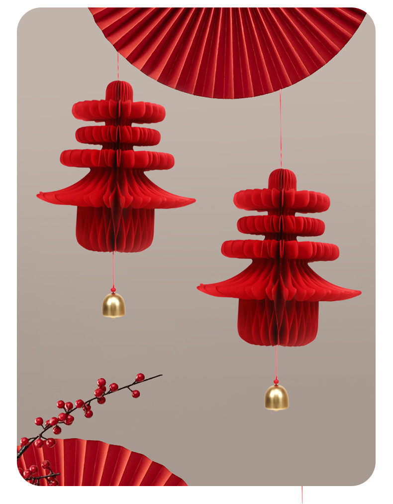 Three-dimensional Spring Character Green Plant Pendant 2025 New Year's ...