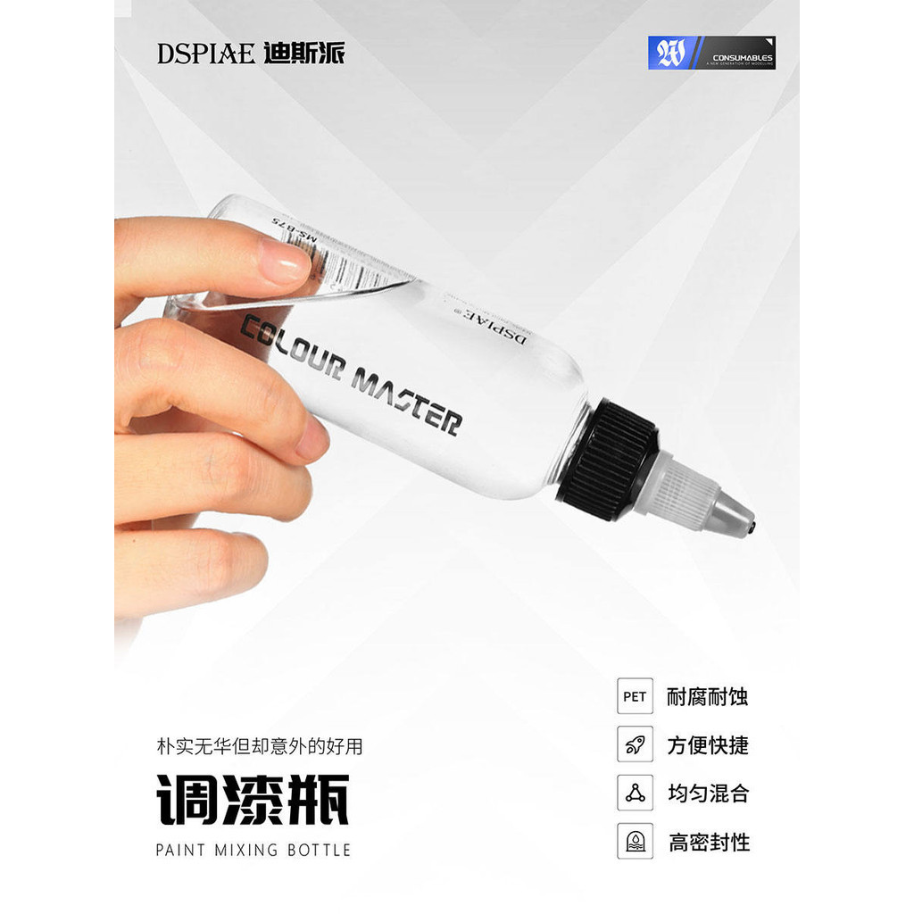 Dispay Paint Adjustment Bottle Sharp Mouth Flat Bottom Model Tool ...