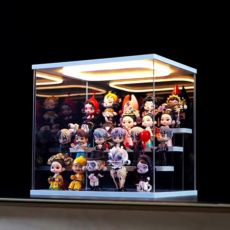 4/5 Layers Acrylic Display Box with LED Light High-density PVC ...