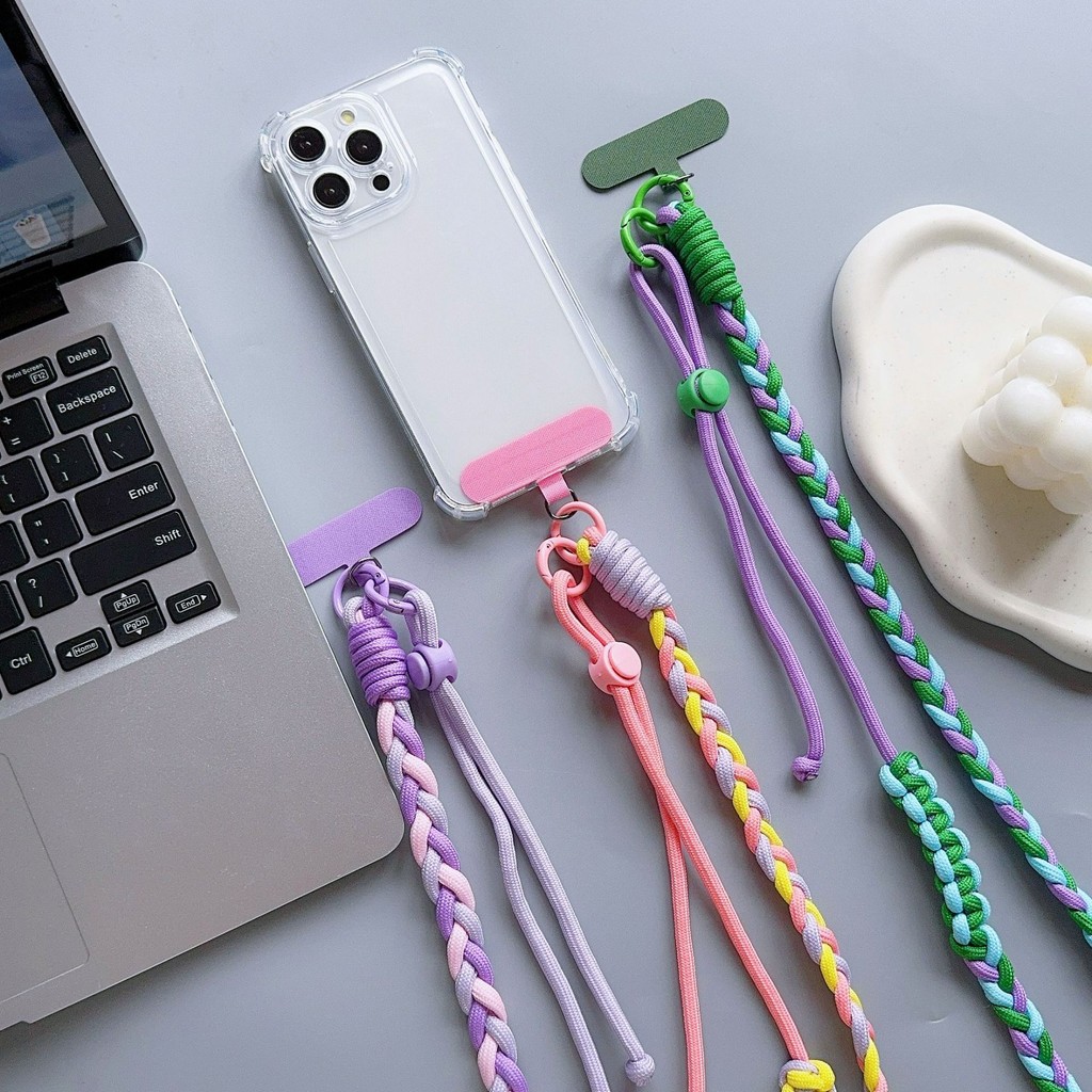 Colorful Three-Strand Braided Rope Girls Diagonal Strap Rope Anti-Lost ...