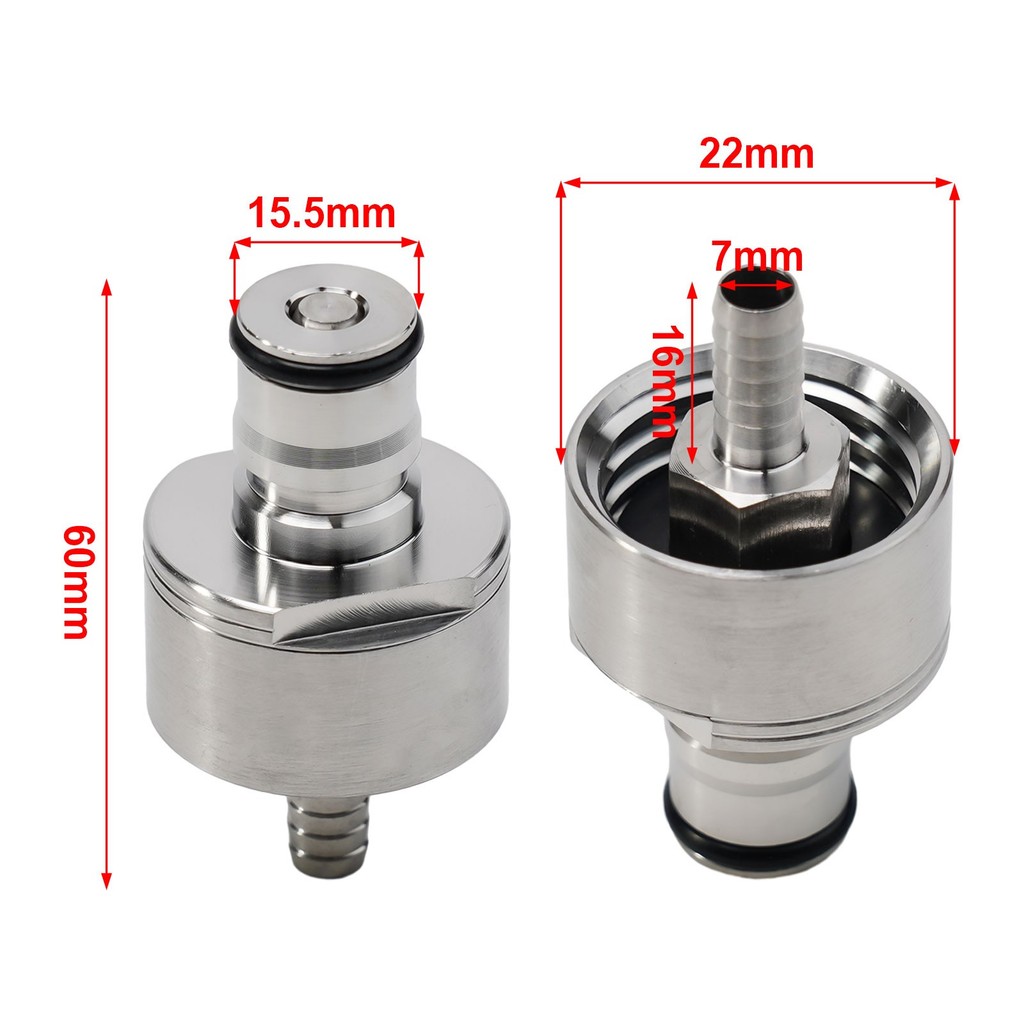 Stainless Steel Carbonation Cap Ball Lock Cap for Home Brewing Beer ...
