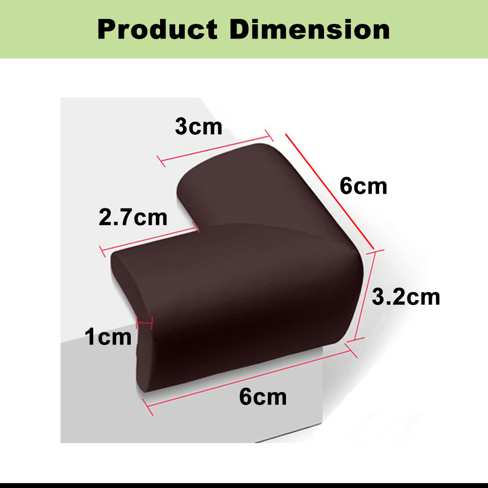 Encora Soft Sponge Edge Protector Baby Safety Table Edge Guard Corner ...