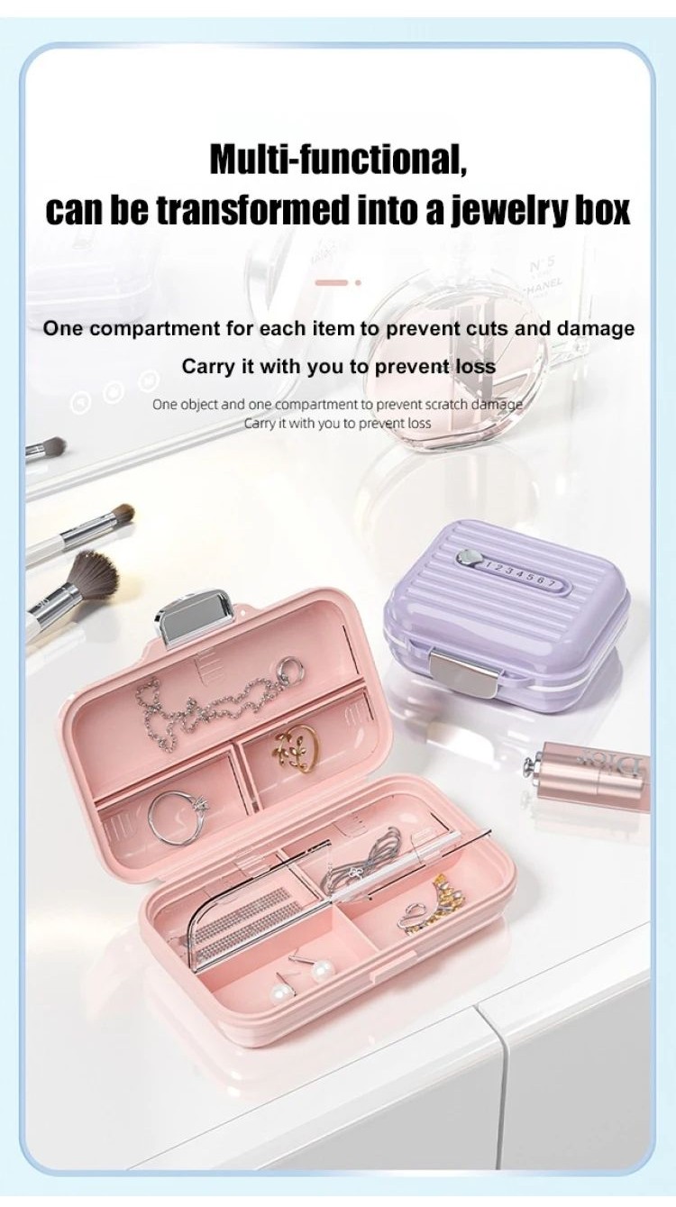 Portable Weekly Pill Box 7 Days Vitamin Container Pill Dispenser Home ...