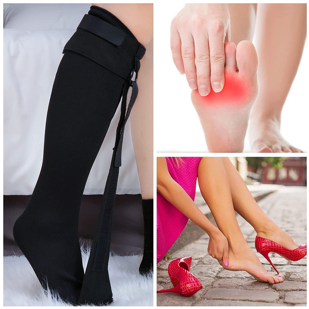 1pcs Foot Drop Plantar Fasciitis Night Stockings Soft Stretching Boot ...