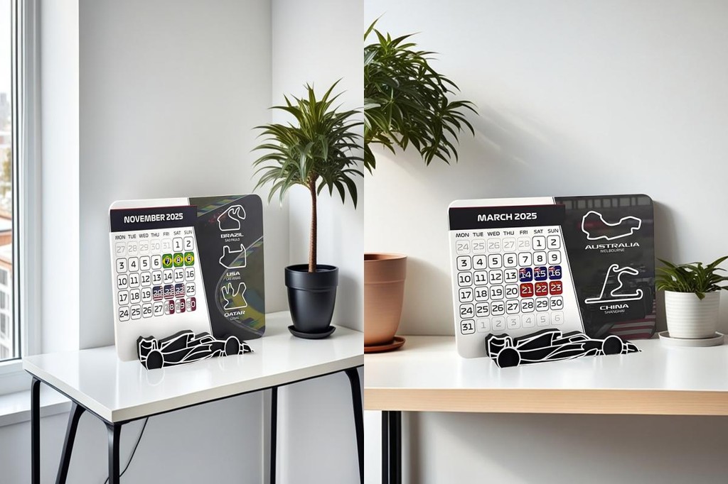 Car Enthusiast Calendar 2025 Racing Schedule Organizer 2025 Racing ...