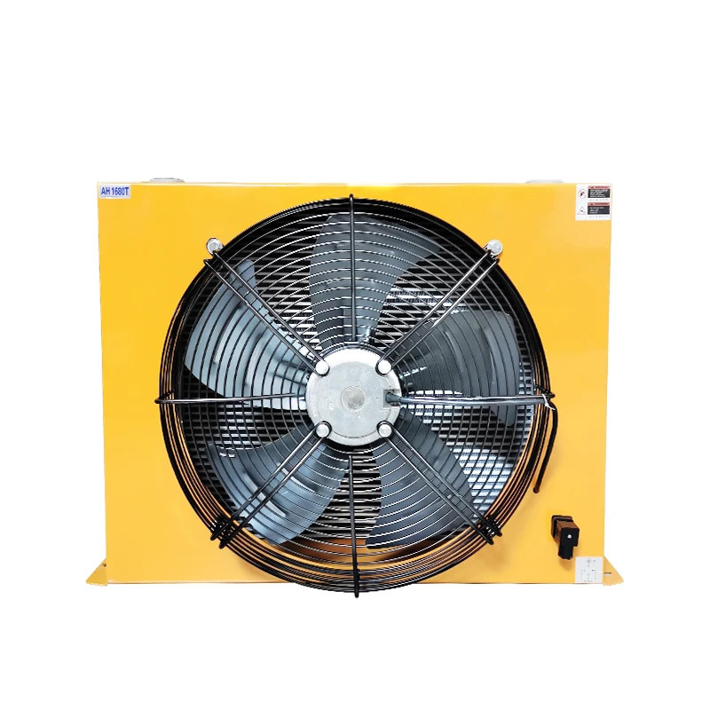 100L/min Hydraulic Air Cooler Air Cooled Oil Radiator Fan Air Cooling ...