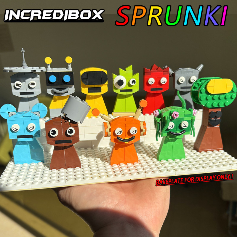Incredibox Sprunki DIY Building Blocks Toy Doll Horror Game Wenda Gray ...