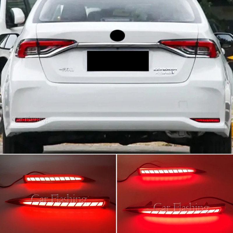 LED Rear Fog & Brake Light Bumper Lamp For Toyota Corolla Sedan 2019-2020