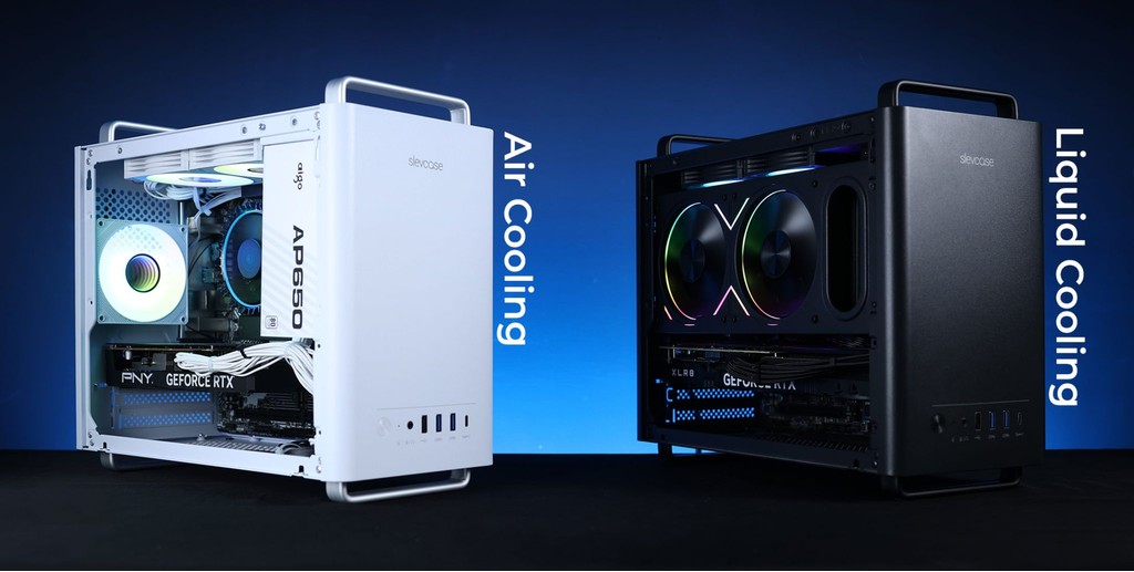 SLEVCASE Envision SFF mATX Rugged Full Metal PC Casing with 3x 90mm ...