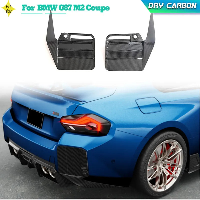 Prepreg Dry Carbon Car Rear Bumper Canards Splitters for BMW G87 M2 ...