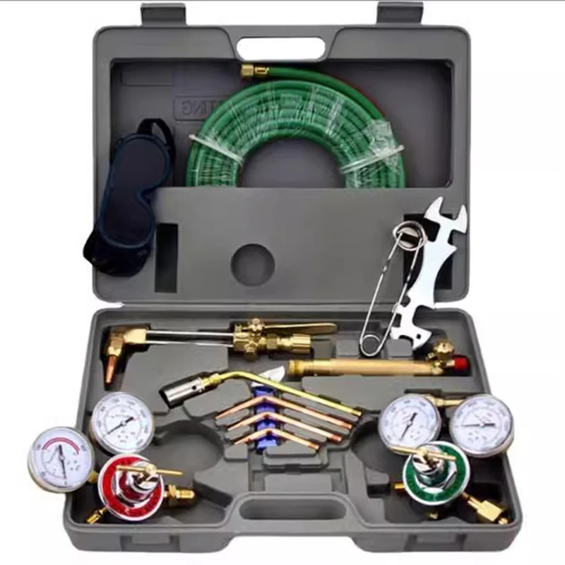 Cutting Welding Torch Kit Oxygen & Acetylene Gas Portable Oxy Brazing ...