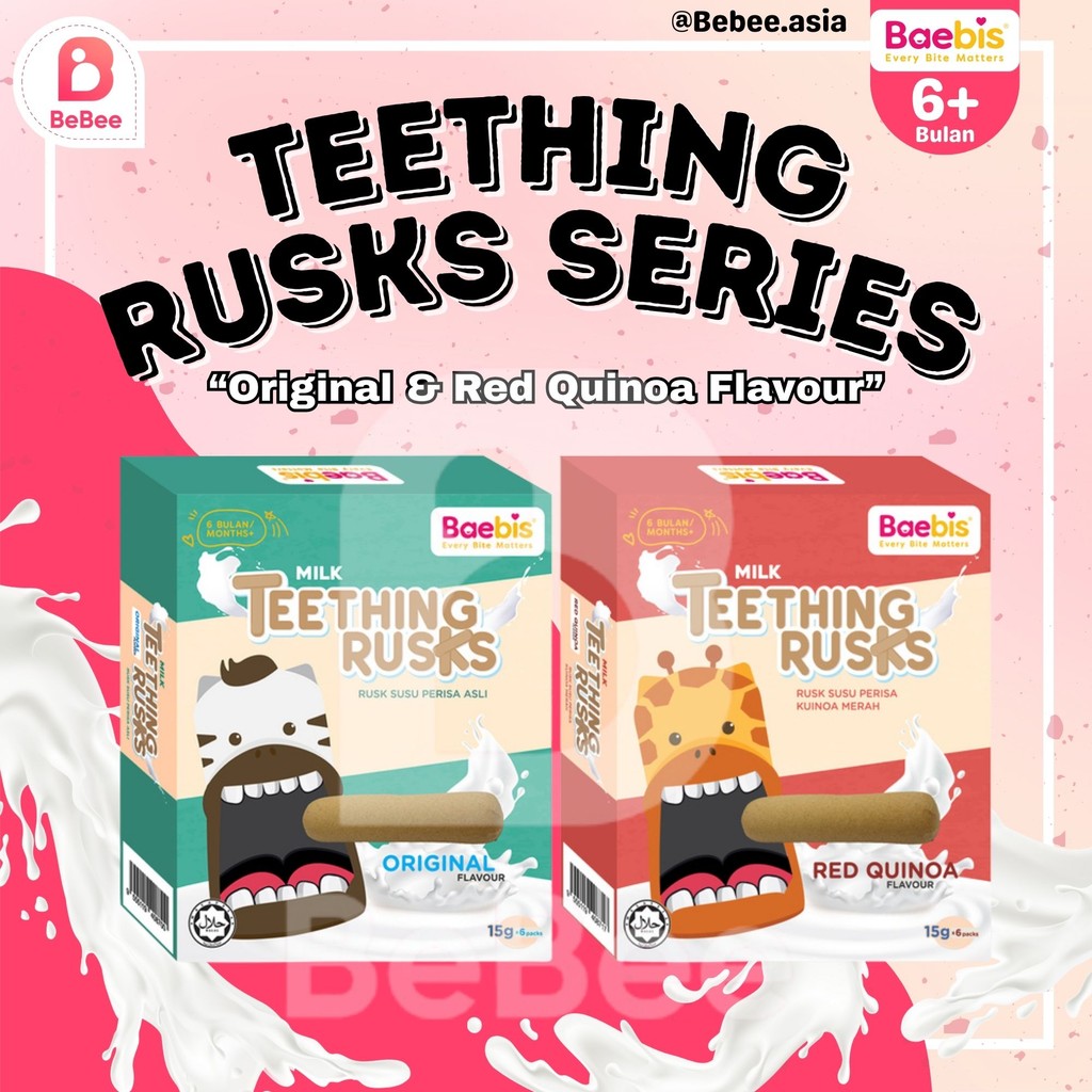 Baebis Teething Rusks 90g | 6 Months above | Shopee Malaysia