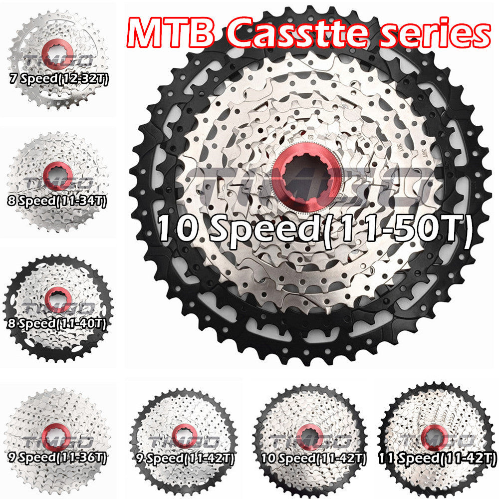 MTB Mountain Road Folding Bike 7/8/9/10/11 Speed Cassette Cogs Sprocket ...