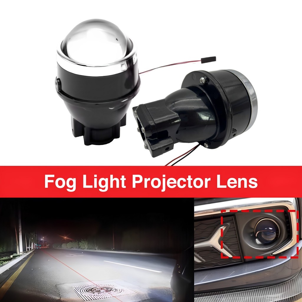 Universal Car Projector Foglamp 3inch H11 Retrofit For Perodua Honda ...