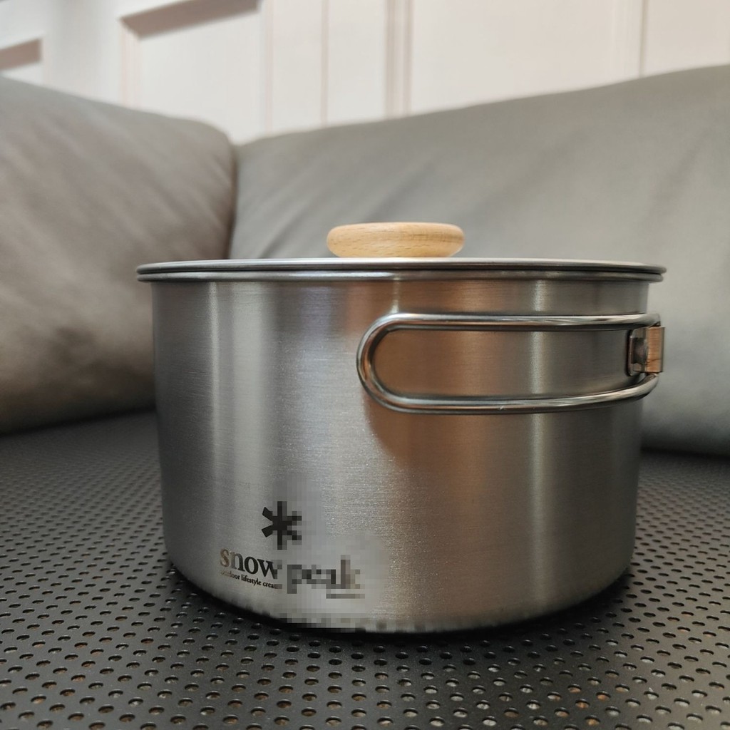 Camping Single Pot 304 Stainless Steel Pot Camping Hanging Pot Sitting ...