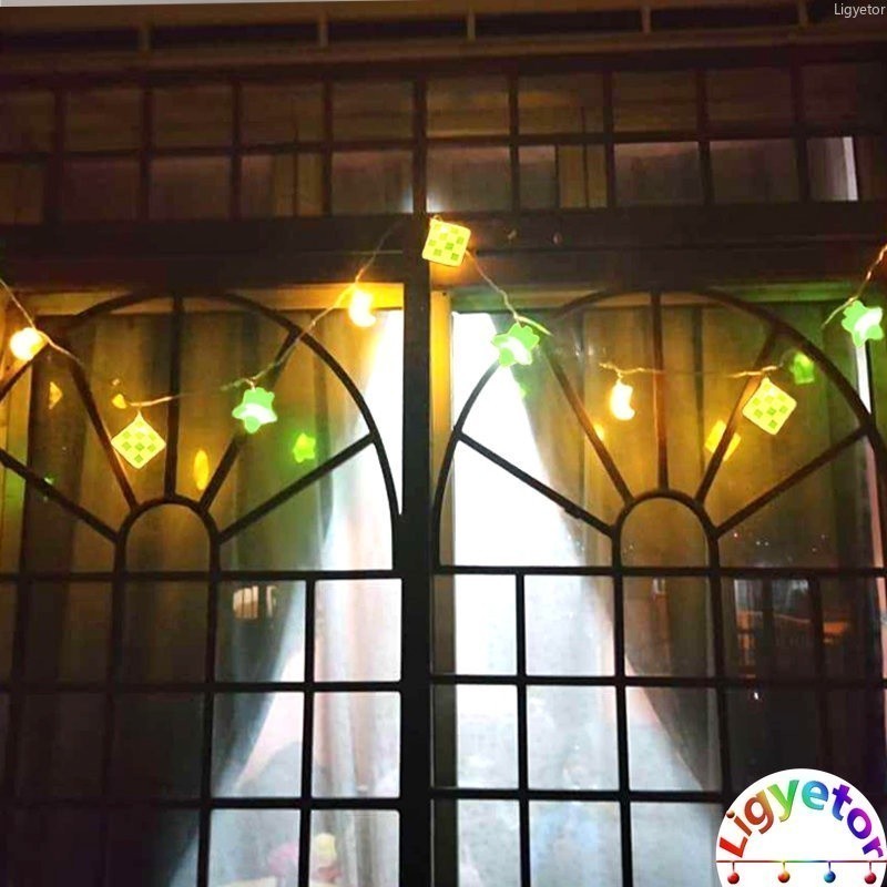 Ligyetor Lampu Raya Ketupat LED Eid Star Moon Fairy String Light ...