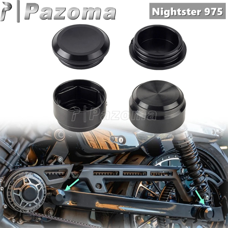 Aluminium Motorcycle Rocker Arm Cover & Rear Axle Covers For harley ...