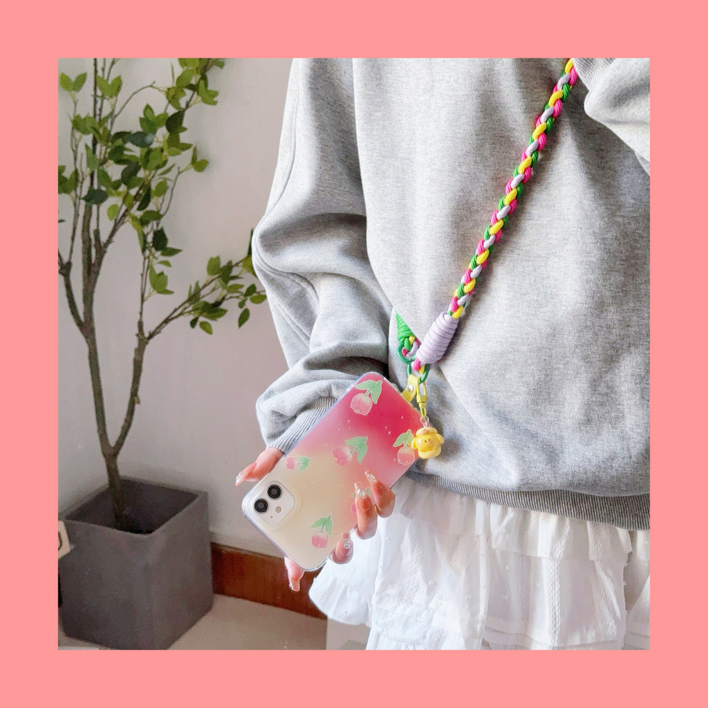 Suitable Strap Long Rope Hemp Rope Mobile Phone Clip Crossbody Mobile ...