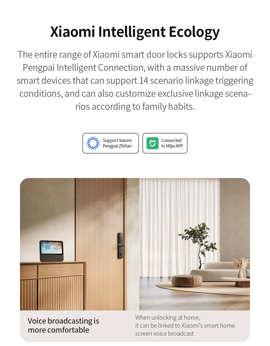 Xiaomi Mijia Smart Door Lock E30 Fingerprint Bluetooth XMZNMST12LK ...