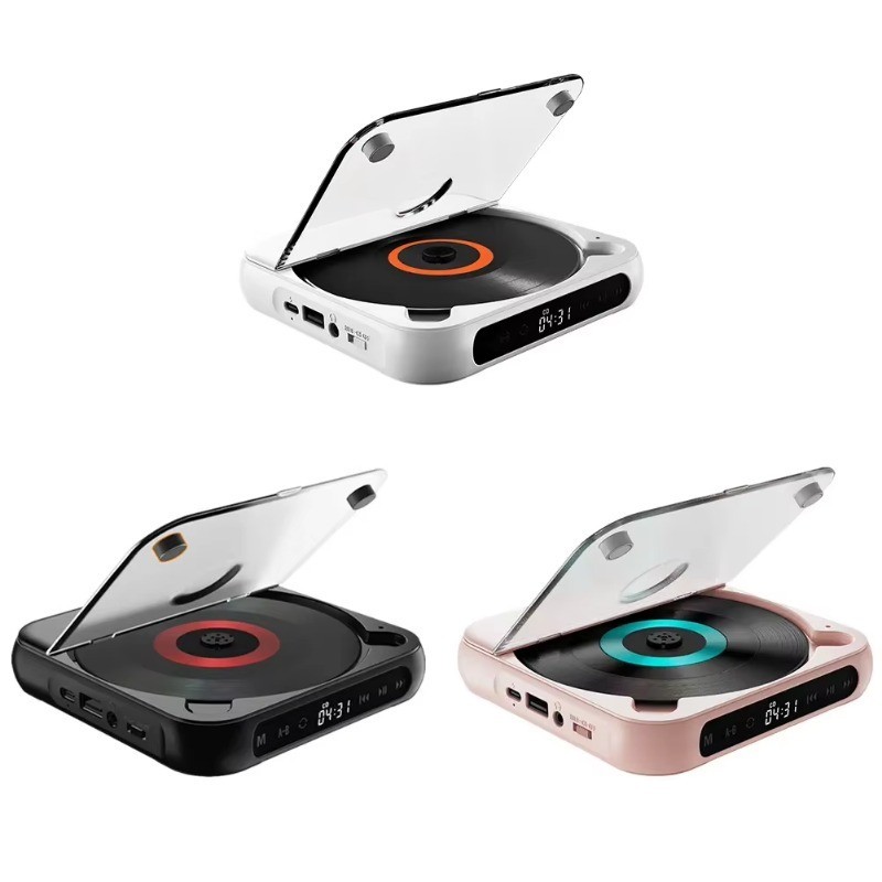 Compatible CD Player LCD Screen Car CD Player A-B Repeat 1200 MAh ...