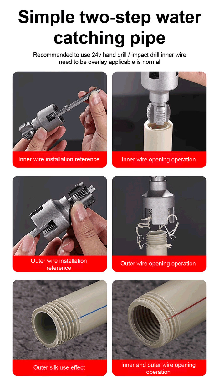 High Precision Internal External Threading Tap Drill Bit Set ...