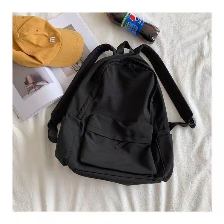 Japanese Fashion Large Capacity Backpack for Girls Solid Color Retro ...