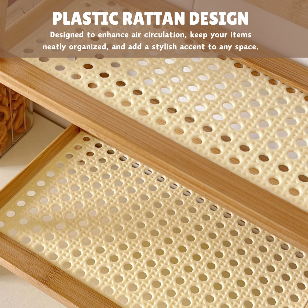 Japan Style Two-Tier Wooden Kitchen Storage Rack Table Rack Spice Cup ...