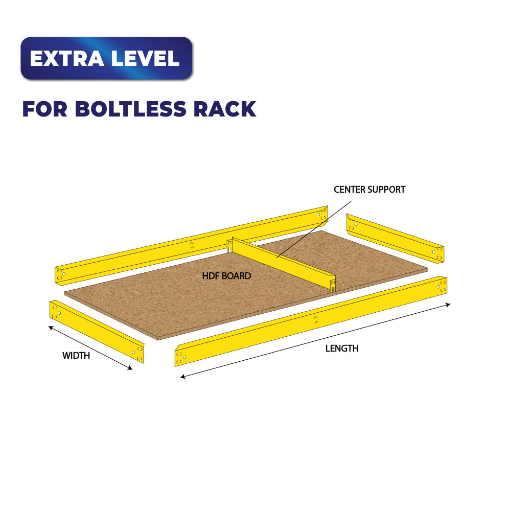 HYPERACK ™️ Extra Level Boltless Rack Tambah Tingkat ONLY APPLICABLE TO ...