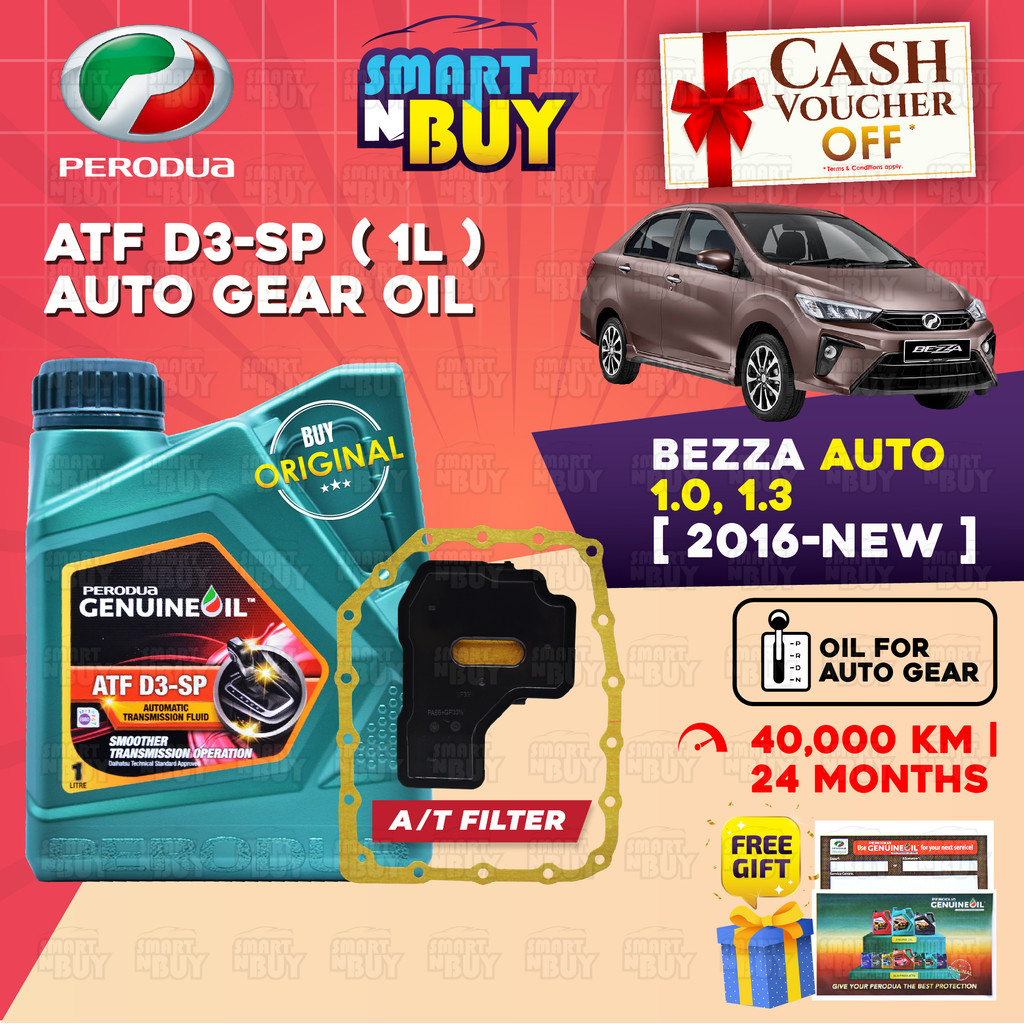 Perodua Gear Oil ATF D3 SP Original Minyak Gearbox Auto Kereta Perodua ...