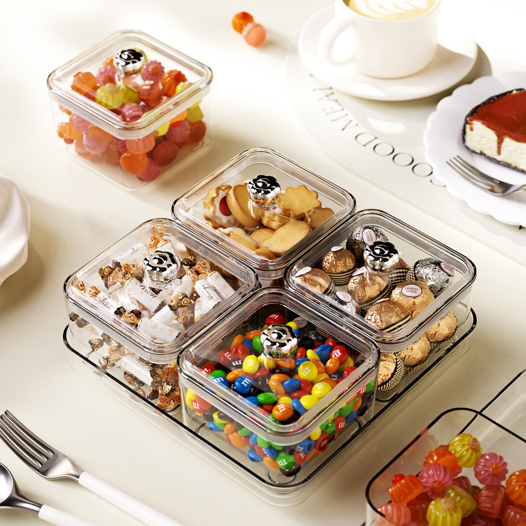 4/6 Grid 2025 New Year Divided Candy Box Divided Dried Fruit Box Spring ...