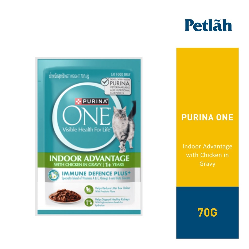 Purina one wet cat food pouches best sale