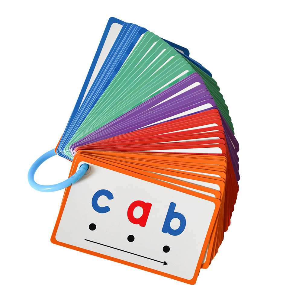 CVC Words Flashcards for Kids - Short Vowel Sounds Phonics Learning ...