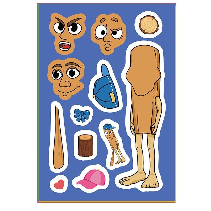 8pcs/set Tung Tung Tung Sahur Stickers Toys DIY Stickers for Kids ...
