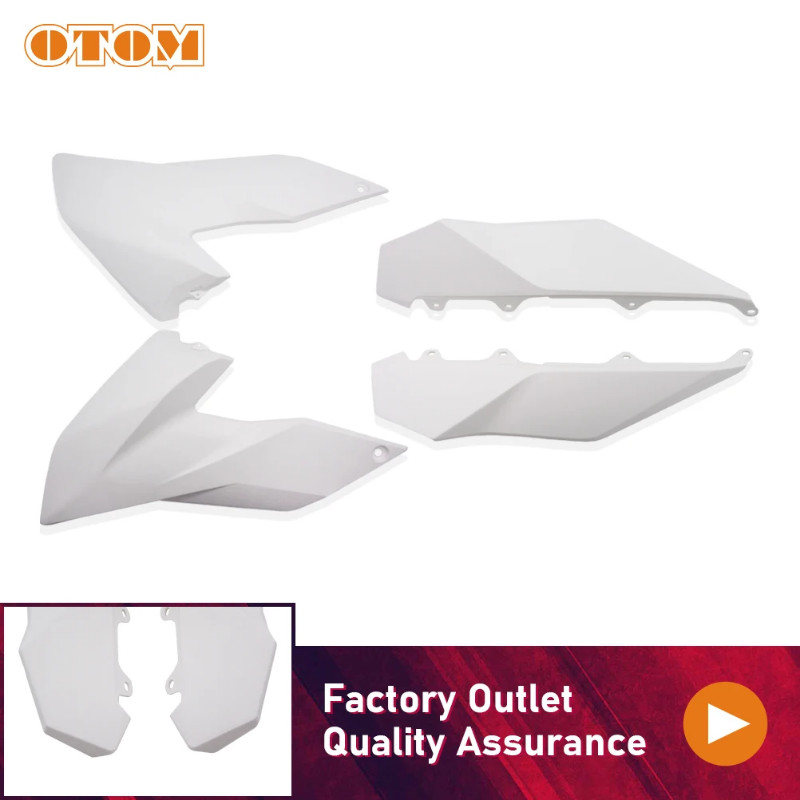 OTOM Motorcycle Plastic Fender Fuel Tank Guard Left Right Side Panels ...