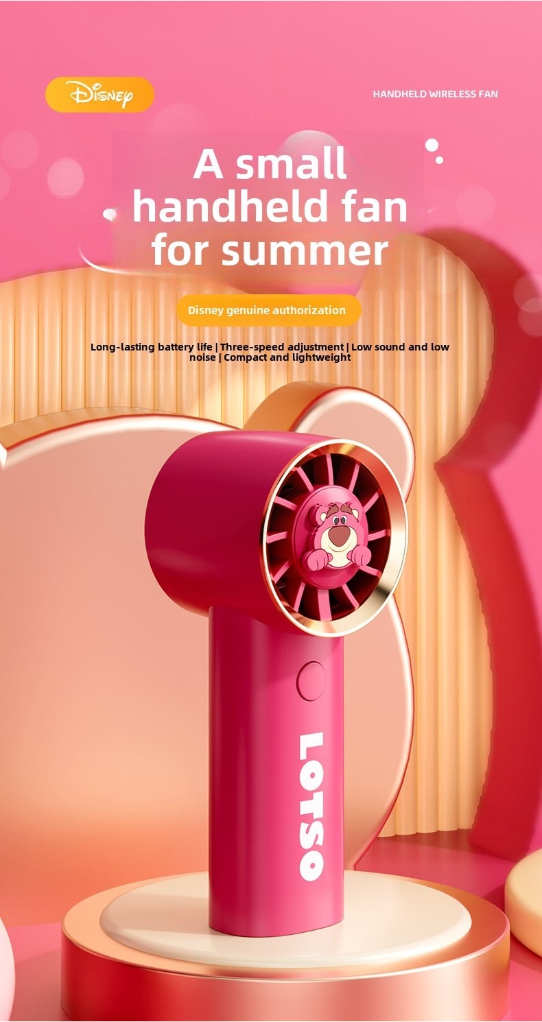 500mAh Disney Pixar LT-S3210C Three Gears Handheld Desktop Small Fan ...