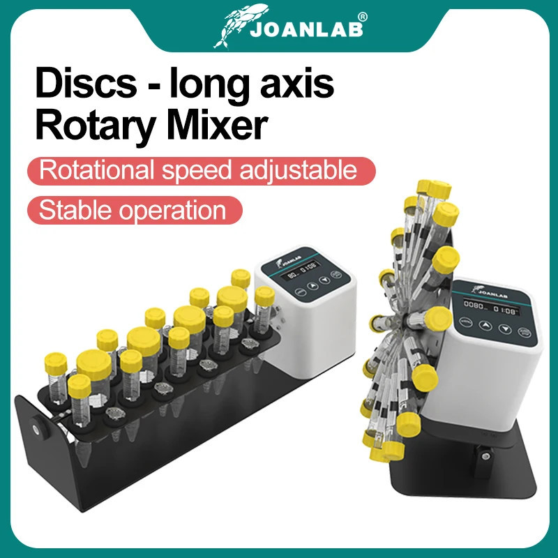 Long Axis Rotary Mixer 1.5/2/15/50ml Blood Mixer 360 Degre Disc Tilt ...