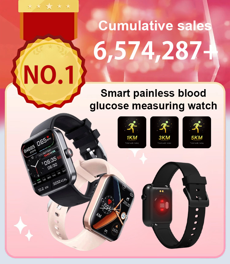 Smart Health Management Watch Painless Blood Sugar Measurement Function ...