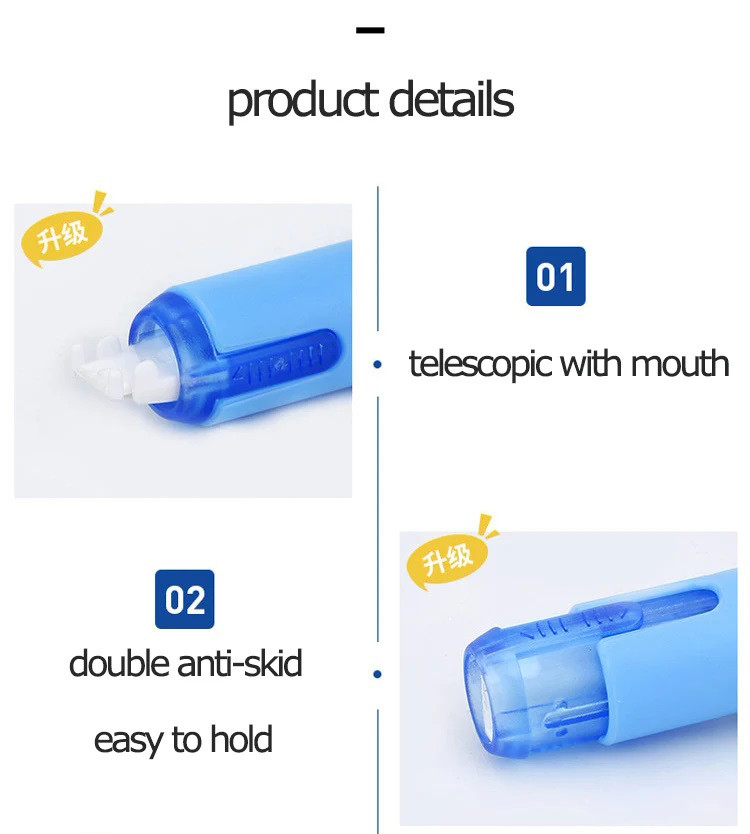 Large Capacity Pen Shape Correction Tape! 5mm x 6m of Creative Colorful ...