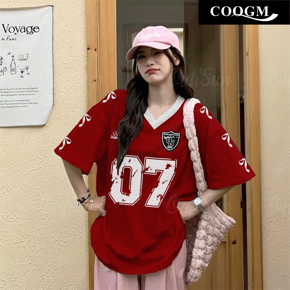 【Jersey Custom Name 】Coquette Oversized American Style Shoulder Patch